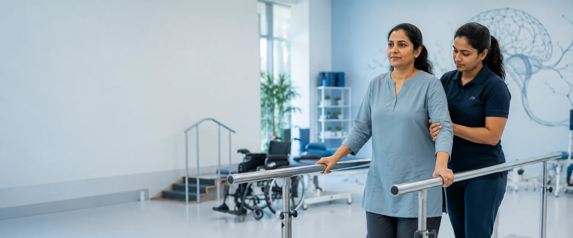 Stroke rehabilitation session